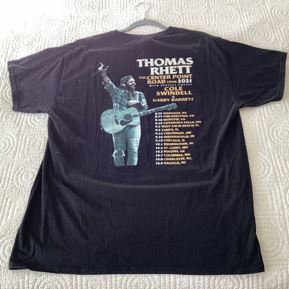 2022 THOMAS RHETT "The Center Point Road" Concert Tour Shirt Size L COLE SWINDEL - Picture 2 of 9